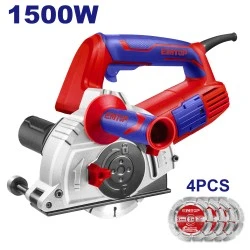 Φρέζα αυλακώσεων με σύστημα αναρρόφησης 1500W και 4 δίσκους κοπής Emtop