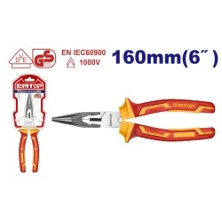 Μυτοτσίμπιδο ηλεκτρολόγου Emtop με μήκος 160mm eplrl0631 από χρωμιοβαναδιούχος χάλυβας VDE (CR-V)