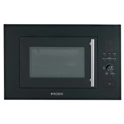 Εντοιχιζόμενος φούρνος μικροκυμάτων 900W Robin CW-850 25lt μαύρο-inox Π59,5xΒ36,5xΥ39cm