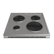 Ηλεκτρική Κουζίνα Robin Bt-64 Inox με 4 εστίες εμαγιέ φούρνος 65lt Π60xΒ60xΥ85cm
