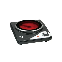 Κεραμική εστία μονή IQ KC-1236 1000W με διάμετρο 18 εκ και ρυθμιζόμενο θερμοστάτη