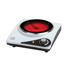 Κεραμική εστία μονή IQ KC-1236 1000W με διάμετρο 18 εκ και ρυθμιζόμενο θερμοστάτη