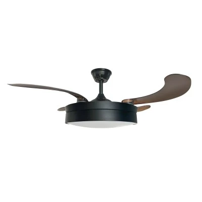Ανεμιστήρας οροφής IQ 107cm με DC μοτέρ και LED φωτισμό 25W CCT μαύρος CF-1406