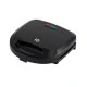Τοστιέρα μαύρη IQ ST-612 750W με αντικολλητικές πλάκες και εργονομικό κλείδωμα