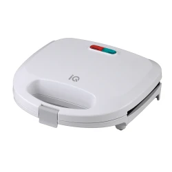 Τοστιέρα λευκή IQ ST-612 750W με αντικολλητικές πλάκες γκριλ και αντιθερμική λαβή Τοστιέρα λευκή IQ ST-612 750W με αντικολλητικές πλάκες γκριλ και αντιθερμική λαβή