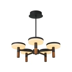 Κρεμαστό Φωτιστικό ASIAN 5Φωτο LED 52W CCT 3380lm – Αμμώδες Μαύρο Αλουμινίου, SMD, IP20, 600x330-1230mm Κρεμαστό Φωτιστικό ASIAN 5Φωτο LED 52W CCT 3380lm – Αμμώδες Μαύρο Αλουμινίου, SMD, IP20, 600x330-1230mm