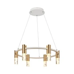 Κρεμαστό Φωτιστικό OASIS Εξάφωτο LED COB 43W 2150LM CCT, Αμμοδεές Λευκό Αλουμίνιο, IP20, 606x606x1500mm Κρεμαστό Φωτιστικό OASIS Εξάφωτο LED COB 43W 2150LM CCT, Αμμοδεές Λευκό Αλουμίνιο, IP20, 606x606x1500mm