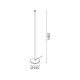 Φωτιστικό επιδαπέδιο MYSTIQUE LED 7W SMD Dimmable 2700K, 420Lm, Χρυσό Αλουμίνιο, IP20, 120x120x385mm