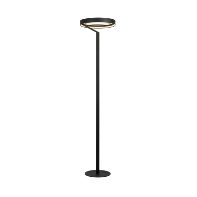 Φωτιστικό Δαπέδου ROLLIE LED 43W Dimmable 2700K 2150lm – Αμμώδες Μαύρο Αλουμινίου, SMD, IP20, 385x1700mm