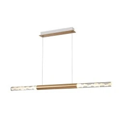 Κρεμαστό Φωτιστικό OASIS LED 15W COB, Αμμοδεές Λευκό Αλουμίνιο, CCT 750LM, IP20, 738x90x1500mm