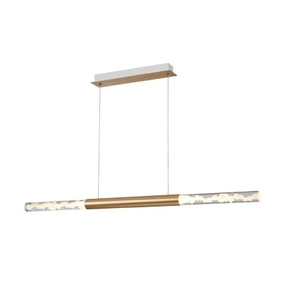 Κρεμαστό Φωτιστικό OASIS LED 15W COB, Αμμοδεές Λευκό Αλουμίνιο, CCT 750LM, IP20, 738x90x1500mm