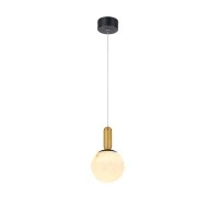 Κρεμαστό Φωτιστικό MARBELLA LED 11W CCT 715lm Αμμώδες Μαύρο Αλουμινίου IP20 140x140x1500mm