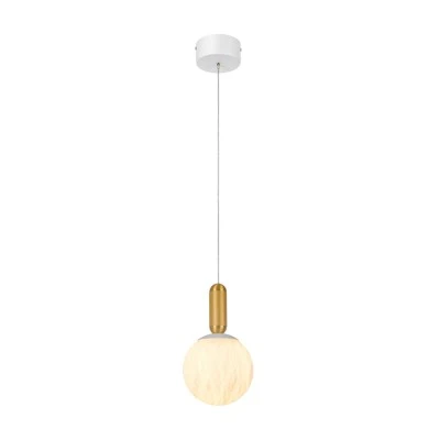 Κρεμαστό Φωτιστικό MARBELLA LED 11W CCT 715lm Αμμώδες Λευκό Αλουμινίου IP20 140x140x1500mm
