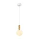 Κρεμαστό Φωτιστικό MARBELLA LED 11W CCT 715lm Αμμώδες Λευκό Αλουμινίου IP20 140x140x1500mm