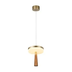 ASIAN-ΦΩΤΙΣΤΙΚΟ ΚΡΕΜΑΣΤΟ ΧΡΥΣΟ ΑΛΟΥΜΙΝΙΟΥ LED SMD 11W CCT 715LM IP20 Φ164X1500MM