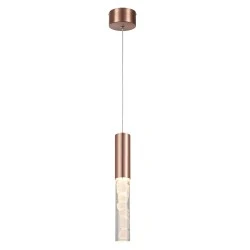 Φωτιστικό Κρεμαστό OASIS LED COB 7W CCT 350lm, Χάλκινο Αλουμίνιο, IP20, 50x50x1500mm