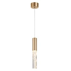 Φωτιστικό Κρεμαστό OASIS LED COB 7W CCT, Ορειχάλκινο Αλουμίνιο, 350lm, IP20, 50x50x1500mm