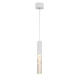 Φωτιστικό Κρεμαστό OASIS LED COB 7W, Αμμοδεές Λευκό Αλουμίνιο, CCT 350LM, IP20, 50x50x1500mm