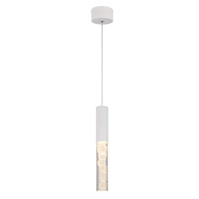 Φωτιστικό Κρεμαστό OASIS LED COB 7W, Αμμοδεές Λευκό Αλουμίνιο, CCT 350LM, IP20, 50x50x1500mm