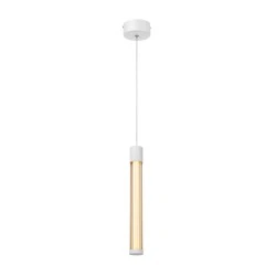 Κρεμαστό Φωτιστικό CANDELERA LED 7W CCT 490lm – Αμμώδες Λευκό Αλουμινίου, SMD, IP20, 85x1500mm