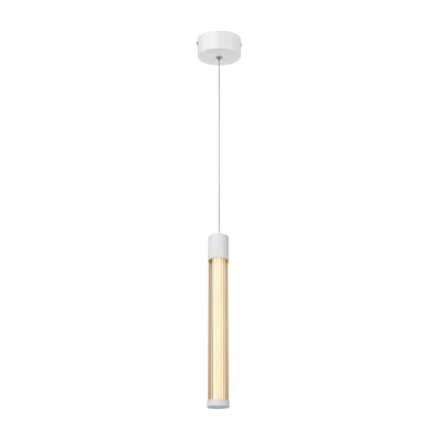 Κρεμαστό Φωτιστικό CANDELERA LED 7W CCT 490lm – Αμμώδες Λευκό Αλουμινίου, SMD, IP20, 85x1500mm