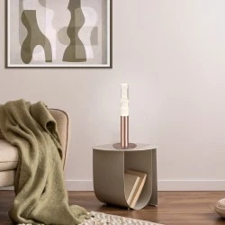 Φωτιστικό Επιτραπέζιο OASIS LED 7W COB, Χάλκινο Αλουμίνιο, Dimmable 2700K, 350LM, IP20, 150x150x380mm
