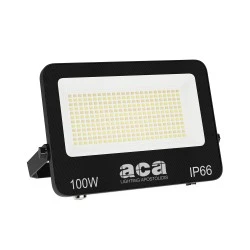 Προβολέας LED SMD 100W 3CCT 10000lm, RA>80, στεγανός IP66, 185-265V Μαύρος