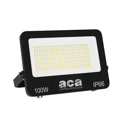 Προβολέας LED SMD 100W 3CCT 10000lm, RA>80, στεγανός IP66, 185-265V Μαύρος