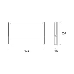 Προβολέας LED SMD 200W 3CCT 20000lm, RA>80, στεγανός IP66, 185-265V Μαύρος