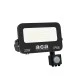 Προβολέας LED SMD 20W με Αισθητήρα 3CCT 2000lm – RA>80, στεγανός IP66, 185-265V Μαύρος