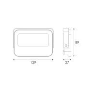 Προβολέας LED SMD 20W 3CCT 2000lm – Λευκό, RA>80, IP66, 185-265V