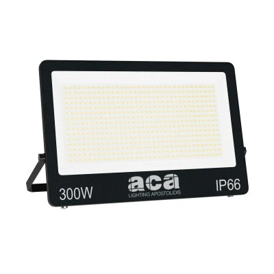 Προβολέας LED SMD 300W 3CCT 30000lm, στεγανός IP66, RA>80, 185-265V Μαύρος