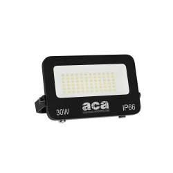 Προβολέας LED SMD 30W 3CCT 3000lm, RA>80, στεγανός IP66, 185-265V Μαύρος