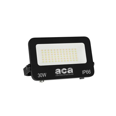 Προβολέας LED SMD 30W 3CCT 3000lm, RA>80, στεγανός IP66, 185-265V Μαύρος