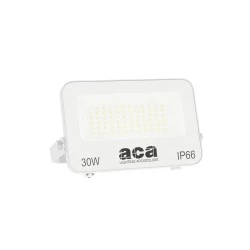 Προβολέας LED SMD 30W 3CCT 3000lm, RA>80, στεγανός IP66, 185-265V Λευκός