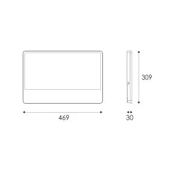Προβολέας LED SMD 400W 3CCT 40000lm, στεγανός IP66, RA>80, 185-265V Μαύρος