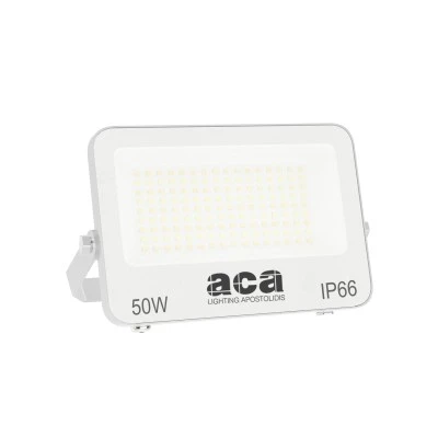 Προβολέας LED SMD 50W 3CCT 5000lm, RA>80, στεγανός IP66, 185-265V Λευκός