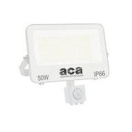 Προβολέας LED SMD 50W με Αισθητήρα 3CCT 5000lm RA>80, στεγανός IP66, 185-260V Λευκός