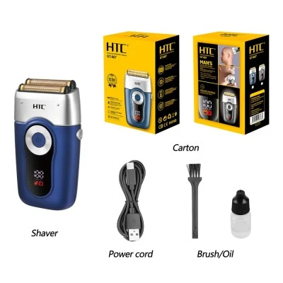 Ξυριστική μηχανή HTC GT-667 Men Shaver 5W με διπλές υποαλλεργικές λεπίδες