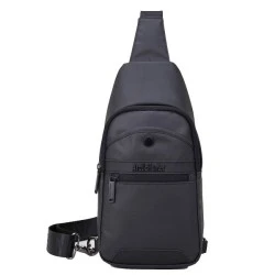 Τσάντα Crossbody ARCTIC HUNTER XB13001-BK αδιάβροχη μαύρη με ειδική εσοχή για τα ακουστικά