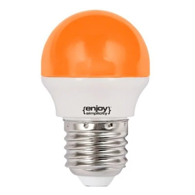 Λάμπα led P45 σφαιρική Ε27 1.8W 230V πορτοκαλί φως δέσμης 160° enjoy simplisity 15000h Λάμπα led P45 σφαιρική Ε27 1.8W 230V πορτοκαλί φως δέσμης 160° enjoy simplisity 15000h