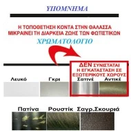 Φωτιστικό κολώνα κυλινδρικό γκρι 65cm αλουμινίου με βάση στεγανό IP44 για λάμπα Ε27