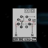 Χρονικό τάσης KRONOS TS60 220VAC-24VAC/DC χρόνος 0-60sec Χρονικό τάσης KRONOS TS60 220VAC-24VAC/DC χρόνος 0-60sec