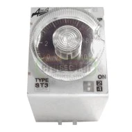 Χρονικό καθυστέρησης 230V AC 3A 8 πόδια με 2 μεταγωγικές επαφές, 1+1, ρύθμιση 1sec-80min