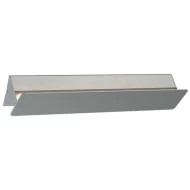 Led επίτοιχο φωτιστικό γκρι 15W ορθογώνιο 1350Lm 3000K θερμό φως με διπλή δυνατότητα τοποθέτησης
