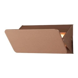 Επίτοιχο φωτιστικό led 5W ορθογώνιο με δυνατότητα περιστροφής 450Lm 3000K θερμό φως σε χρυσό χρώμα