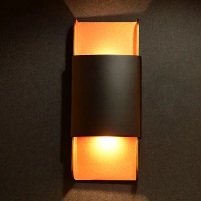 Μοντέρνο επίτοιχο Led φωτιστικό χρυσό 12W 1080Lm 3000K θερμό φως με δυνατότητα διπλής τοποθέτησης