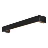 Led απλίκα τοίχου μαύρη 12W ορθογώνια 1050Lm 3000K θερμό φως με διπλή δυνατότητα τοποθέτησης