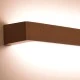 Απλίκα τοίχου Led σε χρυσό χρώμα 12W ορθογώνια 1050Lm 3000K θερμό φως κατασκευασμένη από αλουμίνιο