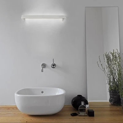 Φωτιστικό Led τοίχου λευκό 18W ορθογώνιο 1500Lm 3000K θερμό φως με διπλή δυνατότητα τοποθέτησης Φωτιστικό Led τοίχου λευκό 18W ορθογώνιο 1500Lm 3000K θερμό φως με διπλή δυνατότητα τοποθέτησης